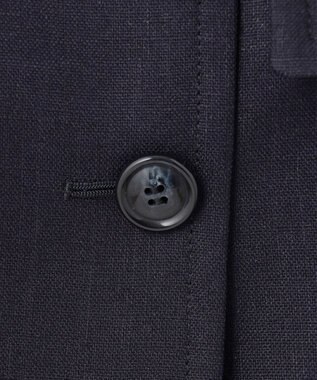 GRACE CONTINENTAL リネンタッチハーフスリーブジャケット ネイビー