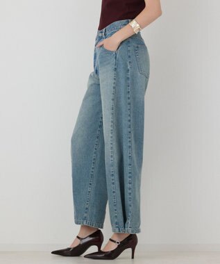 GRACE CONTINENTAL ラップ2wayデニムパンツ ブルー