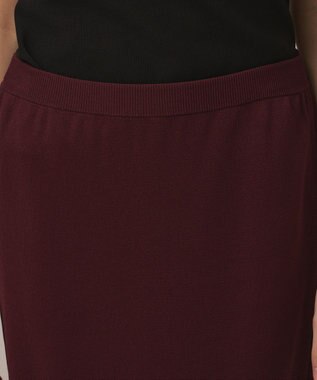 GRACE CONTINENTAL ティアードニットスカート ボルドー