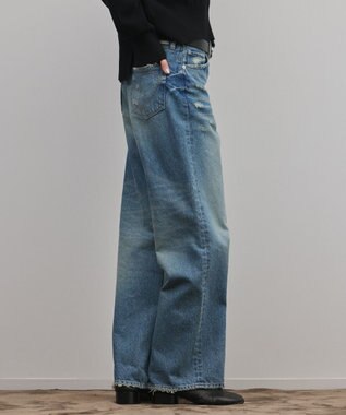 GRACE CONTINENTAL ワイドストレートデニムパンツ インディゴ
