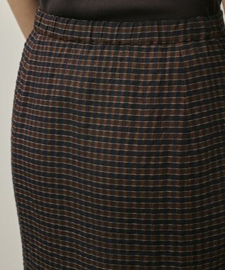 GRACE CONTINENTAL チェックマーメイドスカート ブラウン