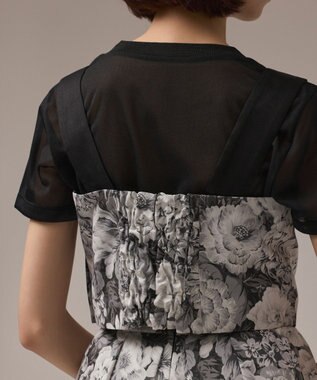 GRACE CONTINENTAL アンティークフラワーベアトップ ブラック