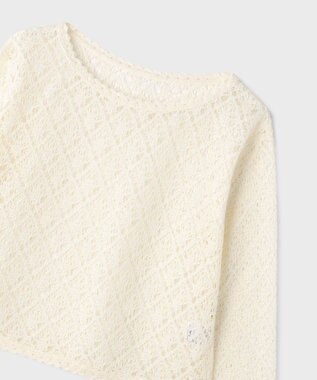 GRACE CONTINENTAL レースフレアスリーブトップ キナリ