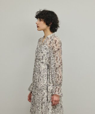 GRACE CONTINENTAL ドロストティアードフレアワンピース キナリ