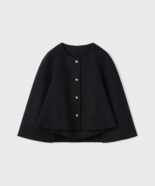 GRACE CONTINENTAL リバーケープジャケット ブラック