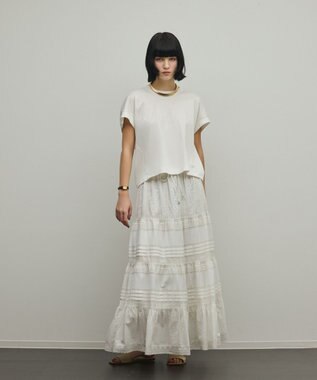 GRACE CONTINENTAL ルーズカットTシャツ ホワイト