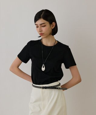 GRACE CONTINENTAL コンパクト天竺トップ ブラック