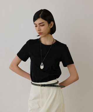 GRACE CONTINENTAL コンパクト天竺トップ ブラック