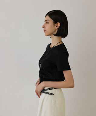 GRACE CONTINENTAL コンパクト天竺トップ ブラック