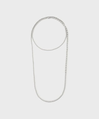 GRACE CONTINENTAL ビーズロングネックレス シルバー