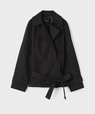 GRACE CONTINENTAL オーバーショートトレンチ ブラック