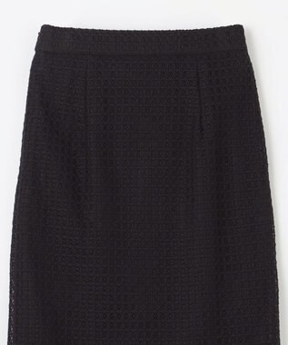 GRACE CONTINENTAL ラッセルメッシュスカート ブラック