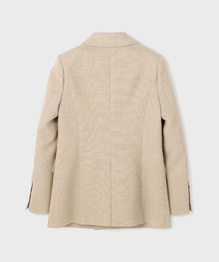 GRACE CONTINENTAL リネンライクダブルジャケット ベージュ