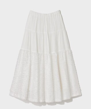 GRACE CONTINENTAL フェザージャガードコンビスカート キナリ