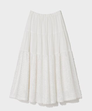 GRACE CONTINENTAL フェザージャガードコンビスカート キナリ