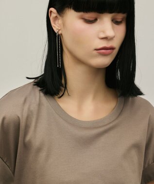 GRACE CONTINENTAL ルーズカットTシャツ ブラウン