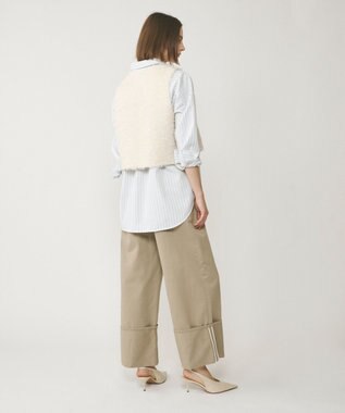 GRACE CONTINENTAL ツイードショートジレジャケット ベージュ