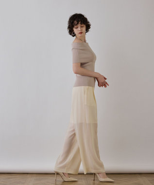 GRACE CONTINENTAL ソフトファイユパンツ キナリ