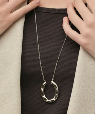 GRACE CONTINENTAL チャンキートップネックレス シルバー