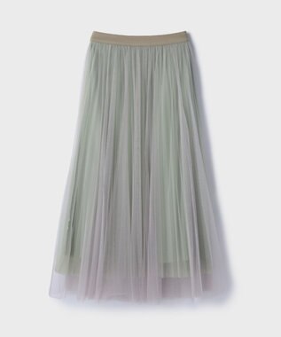 GRACE CONTINENTAL チュールリバーシブルスカート ベージュ