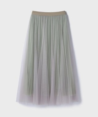 GRACE CONTINENTAL チュールリバーシブルスカート ベージュ