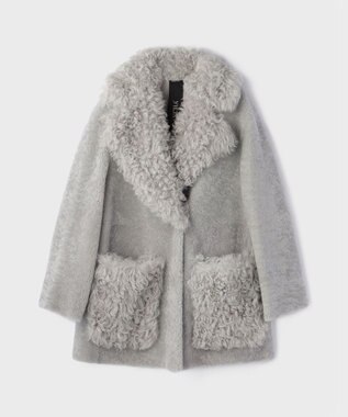 GRACE CONTINENTAL 【BLANCHA】ムートンコート グレー