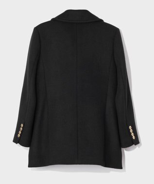 GRACE CONTINENTAL サイドスリットPコート ブラック