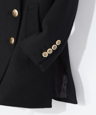 GRACE CONTINENTAL サイドスリットPコート ブラック