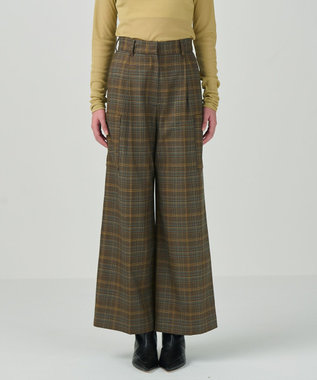 GRACE CONTINENTAL ワイドワークパンツ ブラウン