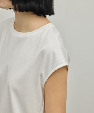 GRACE CONTINENTAL ヘムembカットトップ ホワイト