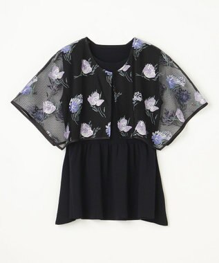 刺繍ケープニットトップ / GRACE CONTINENTAL | GRACE