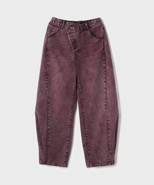 GRACE CONTINENTAL ラップ2wayデニムパンツ ボルドー