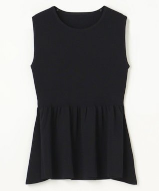 GRACE CONTINENTAL 刺繍ケープニットトップ ブラック