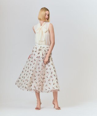 Grace Class【グレースコンチネンタル】❣️ グレー フレアスカート 38 trim_ofgrc_item85c8781603ba11f