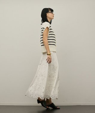 GRACE CONTINENTAL ブークレニットベスト バイカラー