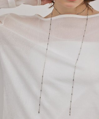 GRACE CONTINENTAL SOAC Drop Roll Necklace シルバー