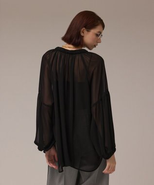 GRACE CONTINENTAL ボリュームカフタントップ ブラック