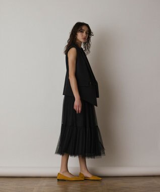 GRACE CONTINENTAL イレヘムジレジャケット ブラック