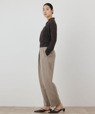 GRACE CONTINENTAL アルパカポロニットトップ ブラウン