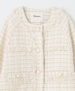 GRACE CONTINENTAL フリンジドルマンジャケット キナリ