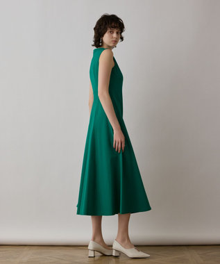 GRACE CONTINENTAL ステッチカットワンピース グリーン