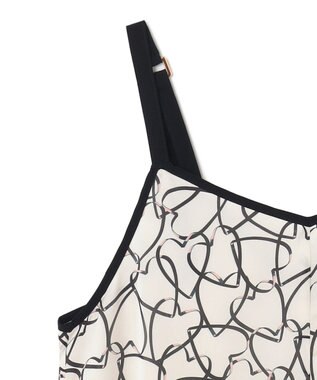 GRACE CONTINENTAL ラインハートキャミワンピース ホワイト