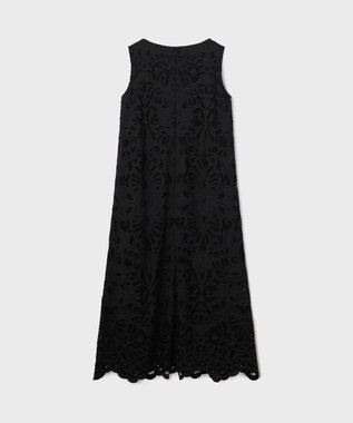 GRACE CONTINENTAL フラワーカットワークワンピース ブラック