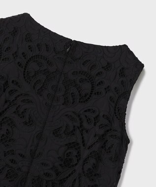 GRACE CONTINENTAL フラワーカットワークワンピース ブラック