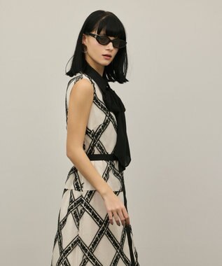 GRACE CONTINENTAL チュールレースワンピース ベージュ