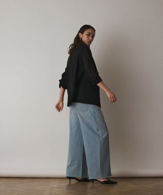 GRACE CONTINENTAL シアーテーラードジャケット ブラック