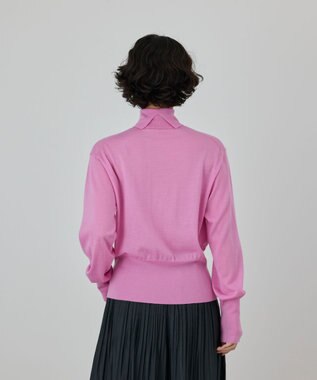 GRACE CONTINENTAL カシミヤ混ニットトップ ピンク