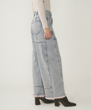 GRACE CONTINENTAL ライン切替デニムパンツ ピンク