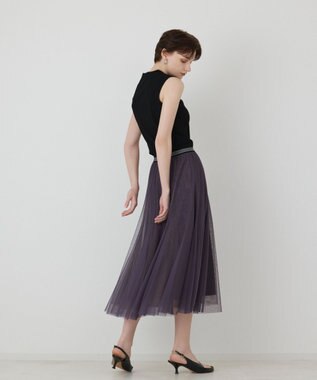 GRACE CONTINENTAL チュールスカート パープル