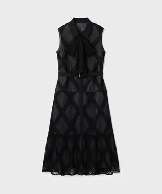 GRACE CONTINENTAL チュールレースワンピース ブラック